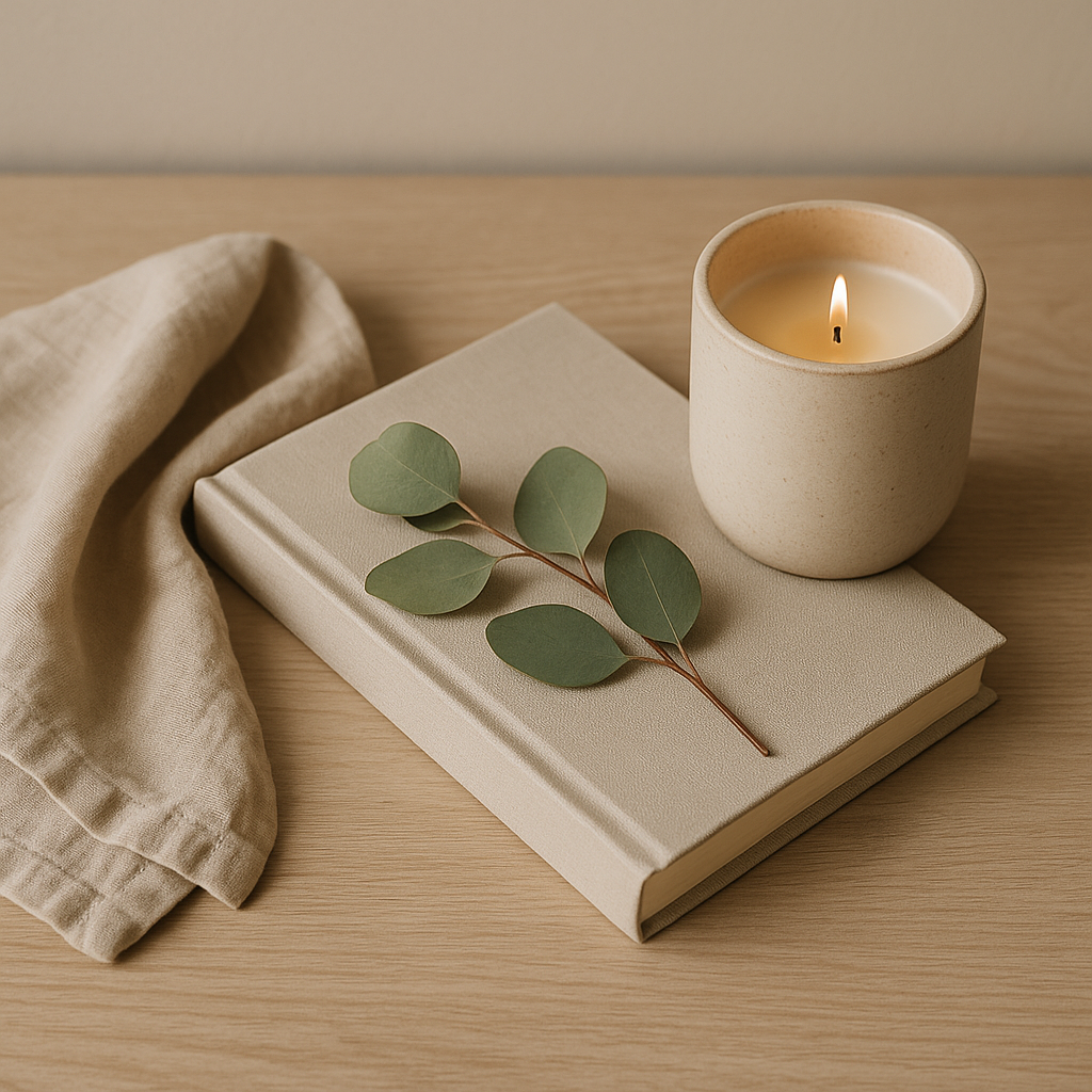 Calm tabletop scene